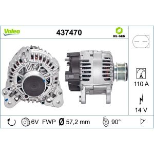 Driefasige wisselstroomdynamo VALEO RE-GEN  VALEO 437470