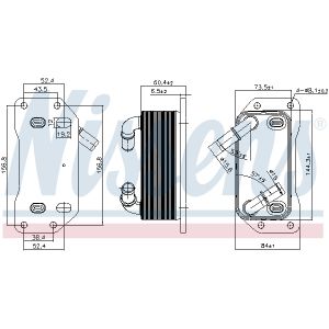 Refroidisseur d'huile, huile moteur NISSENS 91254