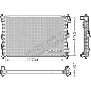 Radiator, motorkoeling DENSO DRM10112