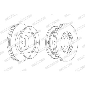 Jarrulevy FERODO FCR238A