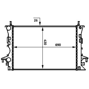 Arrefecedor do motor MAHLE CR 459 000S