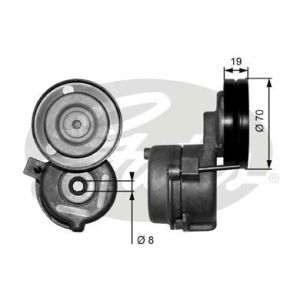 Tensor de correa, correa poli V GATES GATT38558