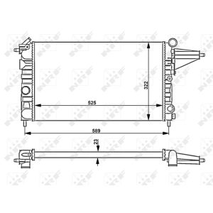 Radiateur, refroidissement moteur NRF 58775