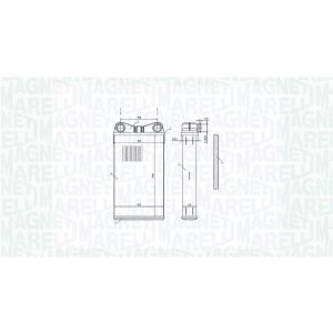 Radiateur de chauffage MAGNETI MARELLI 350218472000
