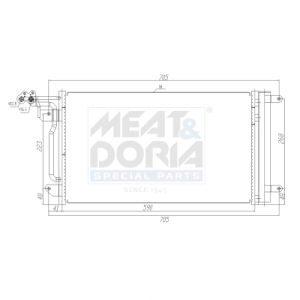 Condenseur (climatisation) MEAT & DORIA 991034