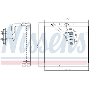 Evaporatore, impianto di climatizzazione NISSENS NIS 92388