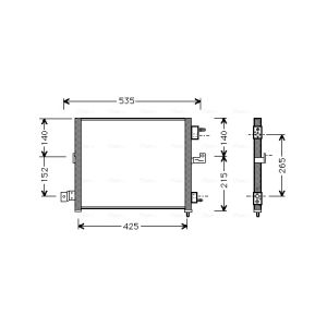 Kondensator, Klimaanlage AVA COOLING HY5062