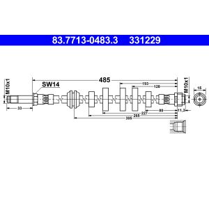 Bromsslang ATE 83.7713-0483.3