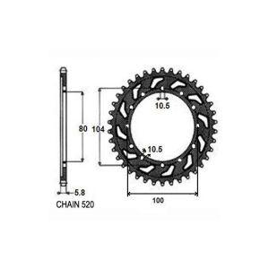 Tandwiel achter SUNSTAR SUNR1-3356-43