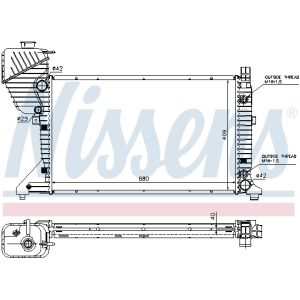 Motorkühler NISSENS 62597A
