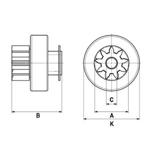 Freilaufgetriebe, Starter HC-CARGO F 032 135 083