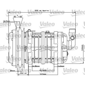Compresor, aire acondicionado VALEO 815842