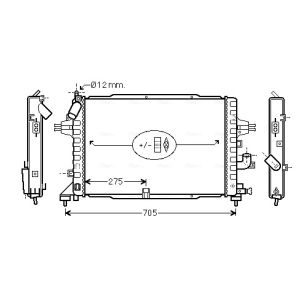 Arrefecedor do motor AVA COOLING OLA2364