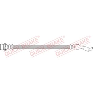 Tubo do travão flexível traseiro, esquerdo QUICK BRAKE 58.017