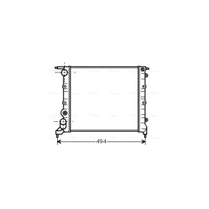Arrefecedor do motor AVA COOLING RT2042