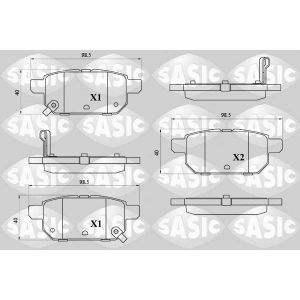 Bremsbelagsatz, Scheibenbremse SASIC 6210114