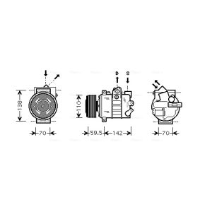 Compressor, ar condicionado AVA COOLING VNAK220