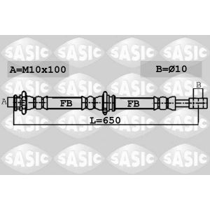 Bremsschlauch SASIC 6606252
