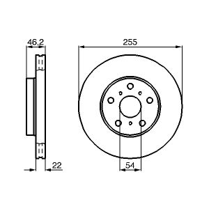 Bremsscheibe BOSCH 0 986 478 725