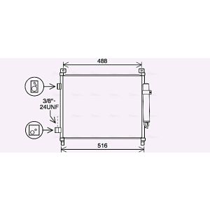 Kondensator, Klimaanlage AVA COOLING DN5436D