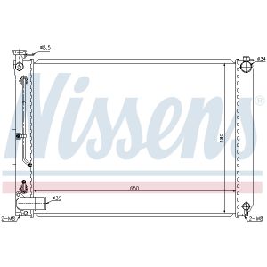 Radiatore, raffreddamento motore NISSENS 646866