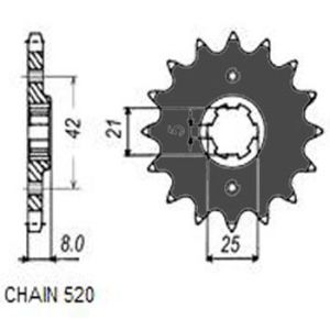 Tandwiel achter SUNSTAR SUNF316-15