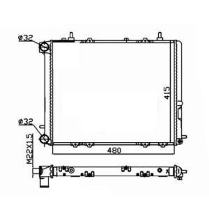 Radiator, motorkoeling Economy Class NRF 507352A