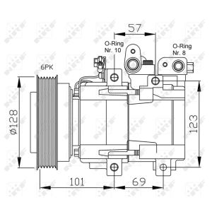 Kompressori, ilmastointilaite EASY FIT NRF 32204