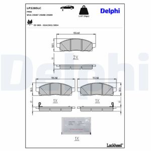 Remblokset DELPHI LP3285LC