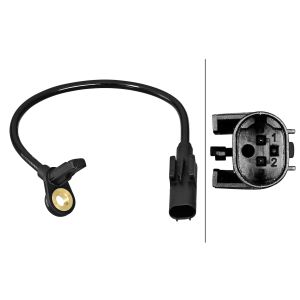 Sensor do ABS traseiro, direito HELLA 6PU 358 217-021
