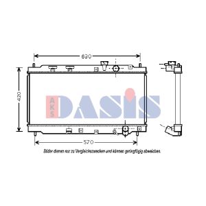Raffreddatore motore AKS DASIS 100039N
