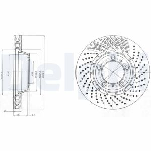 Disco de freno DELPHI BG9094C