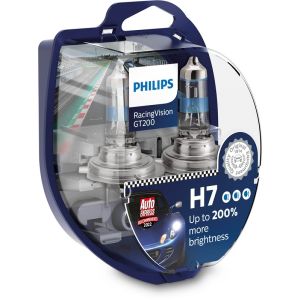 Lâmpada de halogéneo PHILIPS H7 RacingVision GT200 12V/55W, 2 Peça
