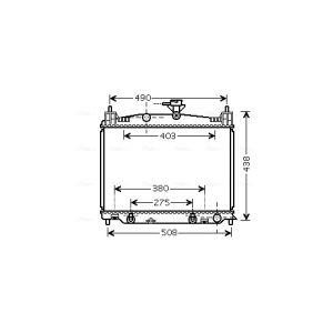 Arrefecedor do motor AVA COOLING MZ2215