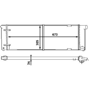 Arrefecedor do motor MAHLE CR 407 000S