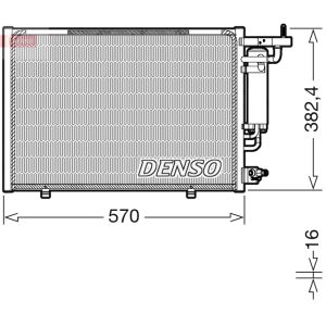 Condensatore, impianto di climatizzazione DENSO DCN10052