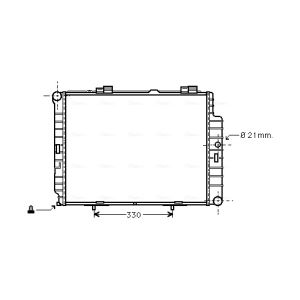Radiador de motor AVA COOLING MSA2287