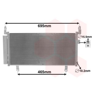 Condenseur (climatisation) VAN WEZEL 51005104