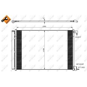 Condensor, airconditioning NRF 350082