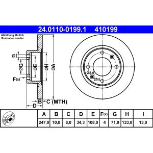 Bremsscheibe ATE 24.0110-0199.1