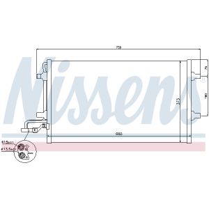 Condensador, aire acondicionado NISSENS NIS 940154