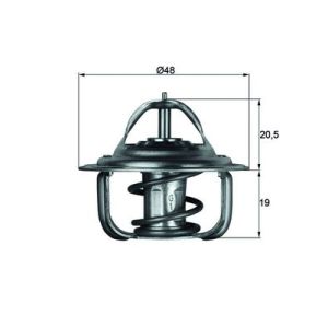 Thermostat (liquide de refroidissement) BEHR MAHLE TX 1 92D