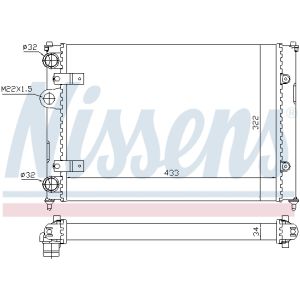 Radiator, motorkoeling NISSENS 639981