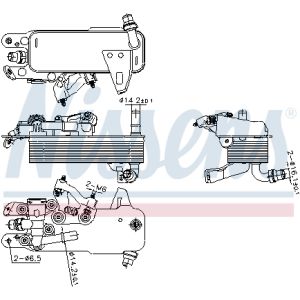 Oliekoeler NISSENS 91480