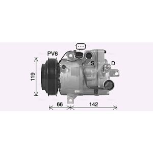 Compresseur de climatisation AVA COOLING KAK314