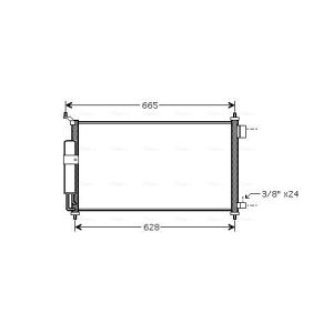 Condensador, sistema de ar condicionado AVA COOLING DN5251D