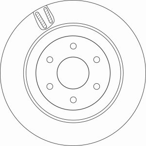 Bremsscheibe TRW DF6967 hinten, belüftet, 1 Stück