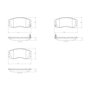Bremsbelagsatz, Scheibenbremse BREMBO P 78 007