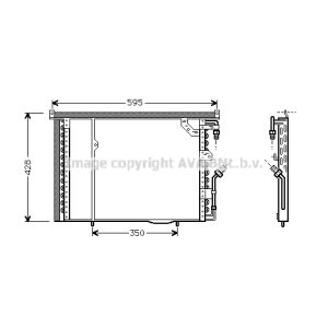 Condensador, aire acondicionado AVA COOLING MS5195