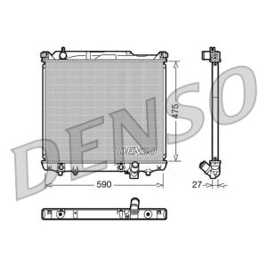 Radiador de motor DENSO DRM47020